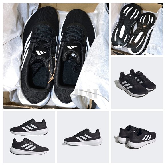 BLACK/ wHITE Runfalcon 3 Cloudfoam Low Running Shoes - Picture 1 of 3